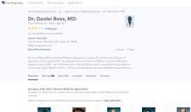 
							         Dr. Daniel Boss, MD - Reviews - Jupiter, FL - Healthgrades								  
							    