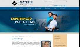 
							         Dr. Daniel Hodges | Physiatry Lafayette | Sports Medicine Iberia								  
							    