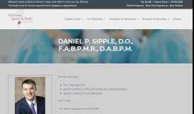 
							         Dr. Daniel P. Sipple | Physical Medicine Physician | Midwest Spine ...								  
							    