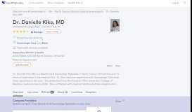 
							         Dr. Danielle Kiko, MD - Reviews - Canton, OH - Healthgrades								  
							    