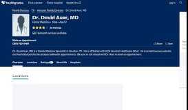 
							         Dr. David Auer, MD - Book an Appointment - Houston, TX - Healthgrades								  
							    