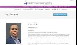 
							         Dr. David Chu - NY Cancer Specialists								  
							    