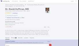 
							         Dr. David Huffman, MD - Reviews - Chattanooga, TN - Healthgrades								  
							    