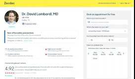
							         Dr. David Lombardi, MD, Dallas, TX (75231) OB-GYN Reviews Details								  
							    