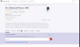 
							         Dr. Deborah Peery, MD - Reviews - Saline, MI - Healthgrades								  
							    
