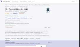 
							         Dr. Deepti Bhasin, MD - Reviews - Warner Robins, GA - Healthgrades								  
							    