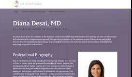
							         Dr. Diana Desai | Houston and Katy Endocrine Texas Endocrinologist								  
							    