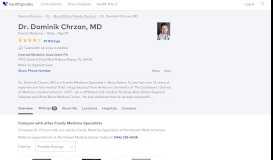 
							         Dr. Dominik Chrzan, MD - Reviews - Boca Raton, FL - Healthgrades								  
							    