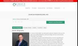 
							         Dr. Duncan Burkholder | Obstetrics & Gynecology - Grace Health System								  
							    