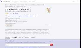 
							         Dr. Edward Condon, MD - Reviews - Commack, NY - Healthgrades								  
							    