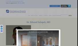 
							         Dr. Edward Salopek - Family Practice Physician - Centerville Clinics								  
							    