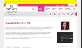 
							         Dr. Elizabeth Buchert | Woman's Hospital | Baton Rouge, LA								  
							    