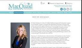 
							         Dr. Emily Macquaid – MacQuaid Eye Institute - Emily MacQuaid, MD ...								  
							    