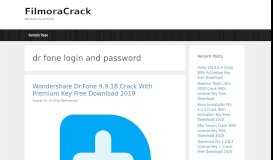 
							         dr fone login and password Archives - FilmoraCrack								  
							    