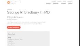 
							         Dr. George Bradbury III | Orthopedic Surgeon | Southern AZ Orthopedics								  
							    