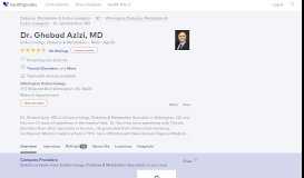 
							         Dr. Ghobad Azizi, MD - Reviews - Wilmington, NC - Healthgrades								  
							    