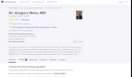 
							         Dr. Gregory Noto, MD - Reviews - Eatontown, NJ - Healthgrades								  
							    
