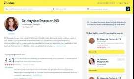 
							         Dr. Haydee Docasar, MD, Las Vegas, NV (89118) OB-GYN Reviews ...								  
							    