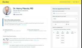 
							         Dr. Henry Merola, MD, Waltham, MA (02453) Internist Reviews Details								  
							    