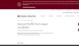 
							         Dr. Irwin Eisenberg | Temple Health								  
							    