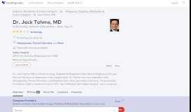 
							         Dr. Jack Tohme, MD - Reviews - Paramus, NJ - Healthgrades								  
							    