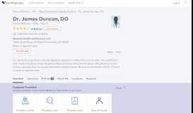 
							         Dr. James Duncan, DO - Reviews - West Portsmouth, OH - Healthgrades								  
							    
