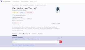 
							         Dr. Janice Loeffler, MD - Reviews - Valdosta, GA - Healthgrades								  
							    