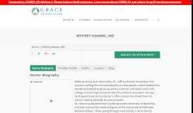 
							         Dr. Jeffery Hannel | Family Medicine - Grace Health System								  
							    