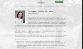 
							         Dr. Jennifer Mayben - Fredericksburg Clinic								  
							    