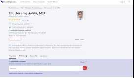 
							         Dr. Jeremy Avila, MD - Reviews - Memphis, TN - Healthgrades								  
							    