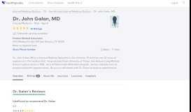 
							         Dr. John Galan, MD - Reviews - San Antonio, TX - Healthgrades								  
							    