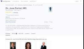 
							         Dr. Jose Portal, MD - Reviews - Williamsburg, VA - Healthgrades								  
							    