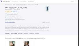 
							         Dr. Joseph Lewis Jr, MD - Reviews - Columbus, GA - Healthgrades								  
							    