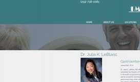 
							         Dr. Julia K. LeBlanc | Gastroenterologist | Northwest IN								  
							    