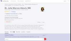 
							         Dr. Julia Warren-Ulanch, MD - Reviews - Raleigh, NC - Healthgrades								  
							    