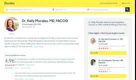 
							         Dr. Kelly Morales, MD, FACOG - Zocdoc								  
							    