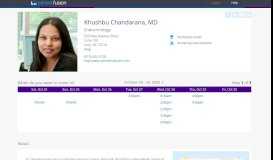
							         Dr Khushbu Chandarana, MD - Appointments | Patient Fusion								  
							    
