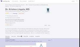 
							         Dr. Krishna Lingala, MB - Reviews - Portales, NM - Healthgrades								  
							    