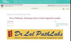 
							         Dr Lal PathLabs: Achieving scale in Indian diagnostics market ...								  
							    
