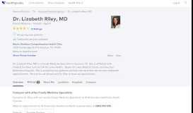 
							         Dr. Lizabeth Riley, MD - Reviews - Houston, TX - Healthgrades								  
							    