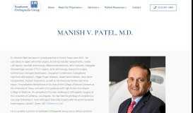 
							         Dr. Manish Patel | swar3 - Southwest Orthopaedic Group								  
							    