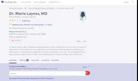 
							         Dr. Maria Laynes, MD - Reviews - Mount Pleasant, MI - Healthgrades								  
							    