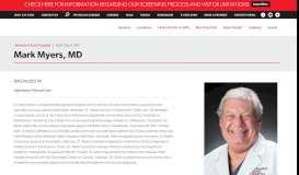 
							         Dr. Mark Myers | Wound Care Doctor | Arkansas Heart Hospital								  
							    