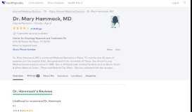 
							         Dr. Mary Hammack, MD - Reviews - Plano, TX - Healthgrades								  
							    