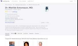 
							         Dr. Matilde Sotomayor, MD - Reviews - Reading, PA - Healthgrades								  
							    