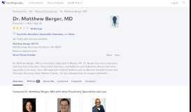 
							         Dr. Matthew Berger, MD - Reviews - Moosic, PA - Healthgrades								  
							    