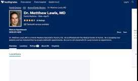 
							         Dr. Matthew Lewis, MD - Book an Appointment - Aurora, CO								  
							    