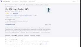 
							         Dr. Michael Bader, MD - Reviews - Stoneham, MA - Healthgrades								  
							    