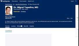 
							         Dr. Miguel Tepedino, MD - Book an Appointment - Lake City, FL								  
							    