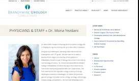 
							         Dr. Mona Yezdani - Brandywine Urology Consultants								  
							    